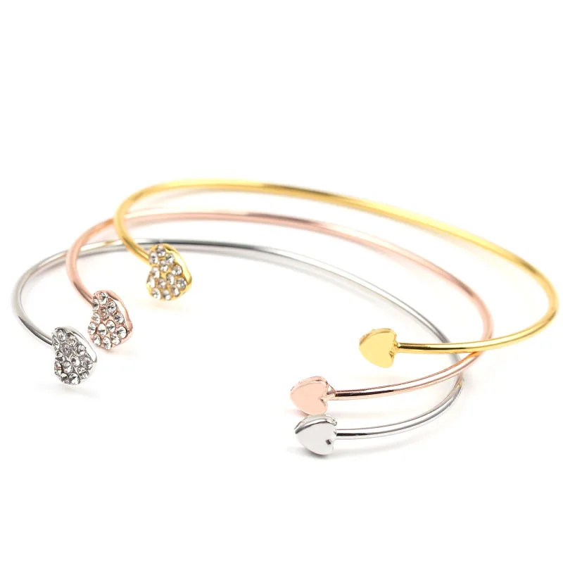 ATTRACTTO размер браслета-манжеты браслеты и браслеты золотистого цвета полный кристалл браслет для женщин Pulseras регулируемый браслет SBR190416