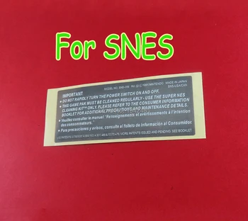 

100PCS For snes US version replacement Shell back sticker for SNES game card sticker Label