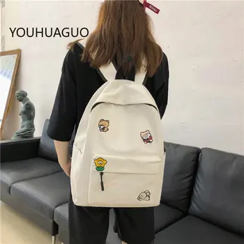 

Women School Backpacks for Girls 2020 New Cute Fashion Canvas School Students Bookbag Large Capacity Laptop Travel Backpack