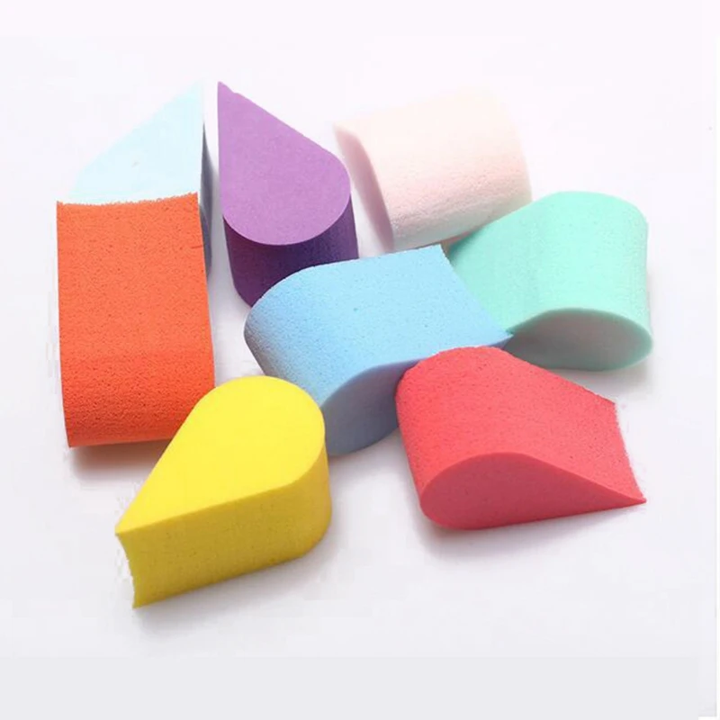 8PCS Beauty Foundation Puff Triangle Petal Portable Practical Sponge Soft Cosmetic Puff Face Makeup Tool Powder Puff Maquiagem