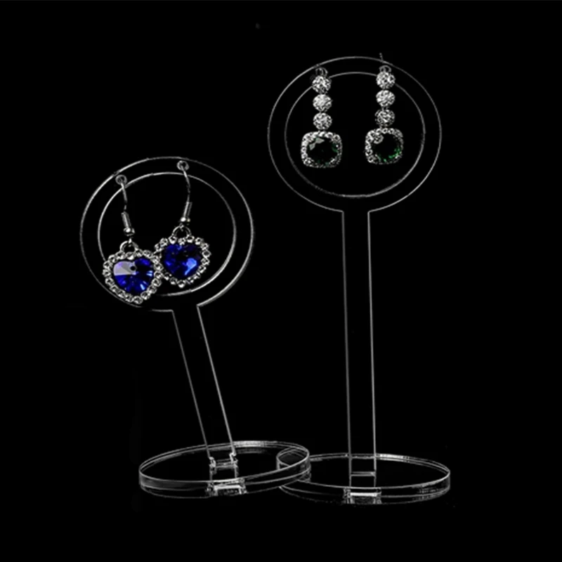 2 Pcs/Set Earrings Holder Shelf Jewelry Display Show Rack Stand Charms Professional Showcase Earring Storage Organizer | Украшения и