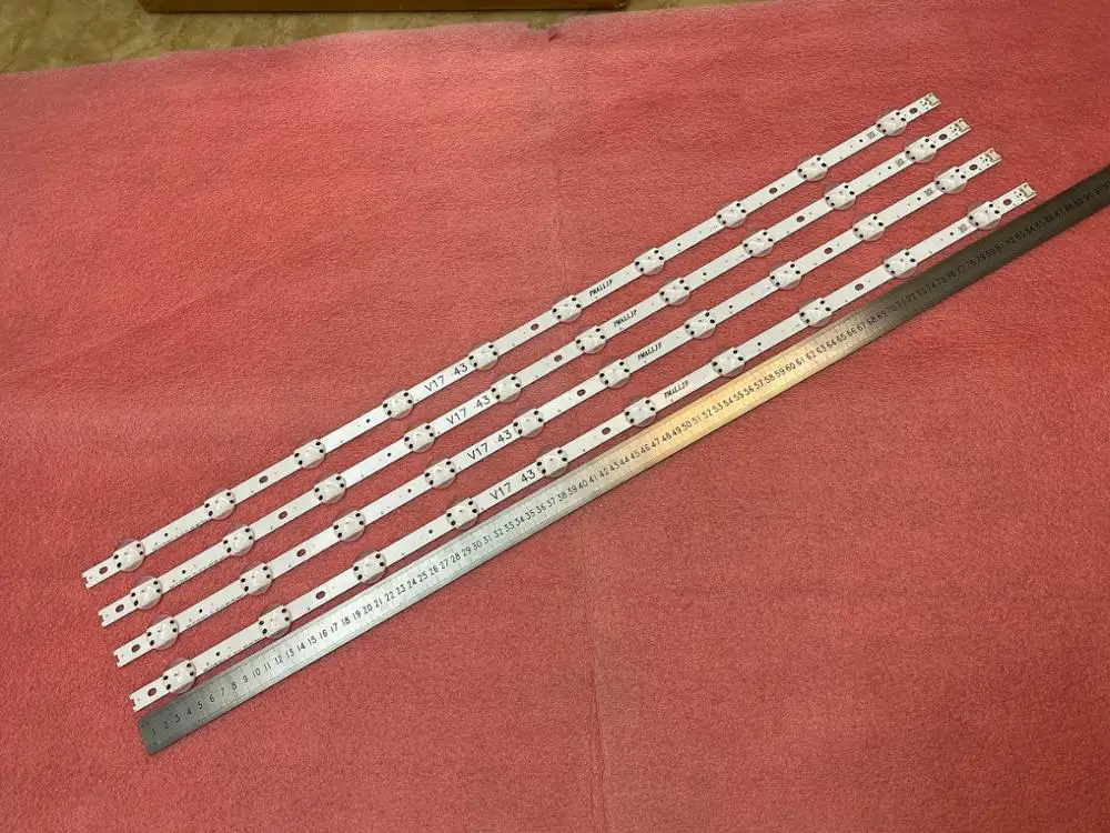 10 шт./лот светодиодная подсветка для LG 43LJ610V 43UJ670V 43LV340C 43 V17 ART3 2867 43uj6525 43uj6565 lc430dgj