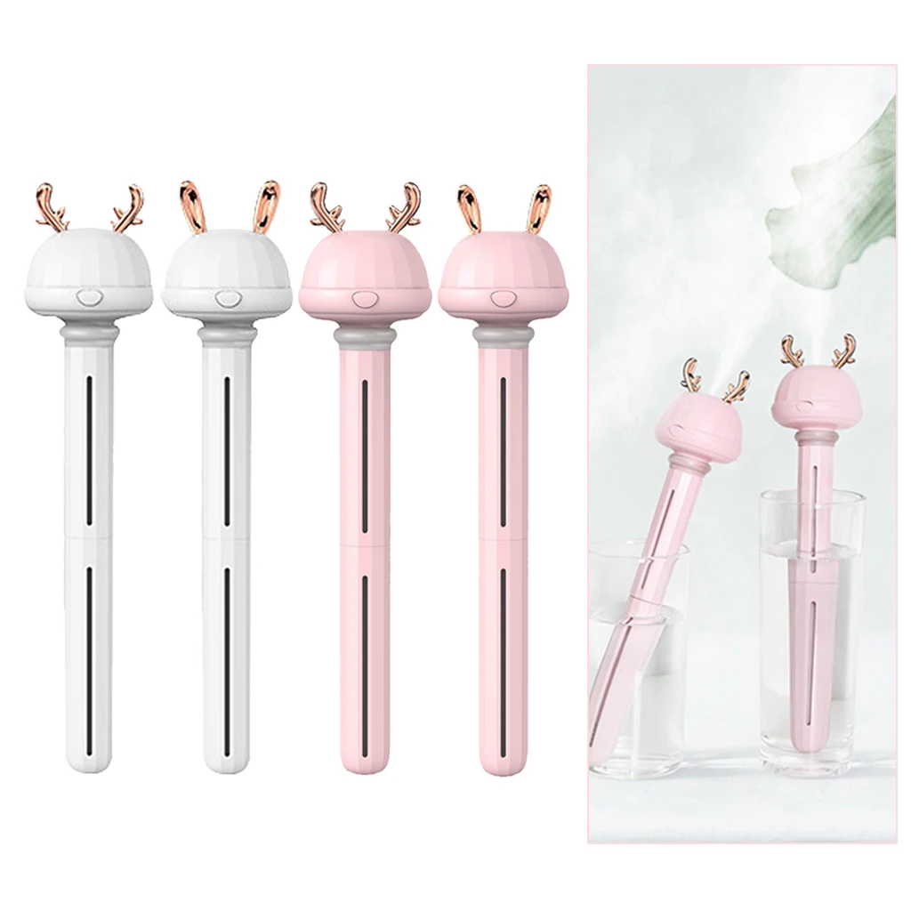 USB Portable Mini Air Humidifier Water Bottle Aroma Air Diffuser Mist Maker for Car Home Office Humidification Detachable