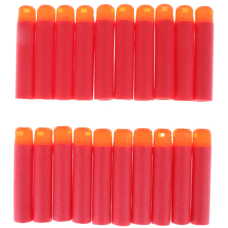 30 pçs 9.5x1.8cm vermelho sniper rifle balas dardos para nerf mega