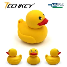 Новинка, флеш-накопитель, 32 ГБ, 16 ГБ, желтая утка, 8 ГБ, 4 Гб, милые животные, флеш-накопитель, 64 ГБ, устройство памяти ПК, специальный подарок