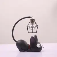 Miniature Cat LED Night Lamp Creative Resin Cat Animal Night Lamp Kitty Table Lamp Children's Cartoon Room Lamp Decro Home 1