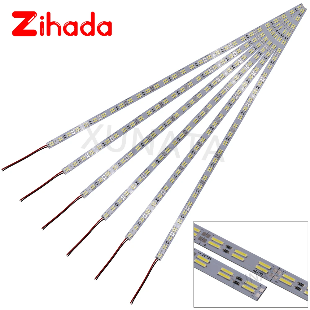 

LED Bar Light 8520 Double Row 120leds/m Hard Bar Lights 50cm Cool White Led Hard Strip 5pcs 10pcs 20pcs 50pcs