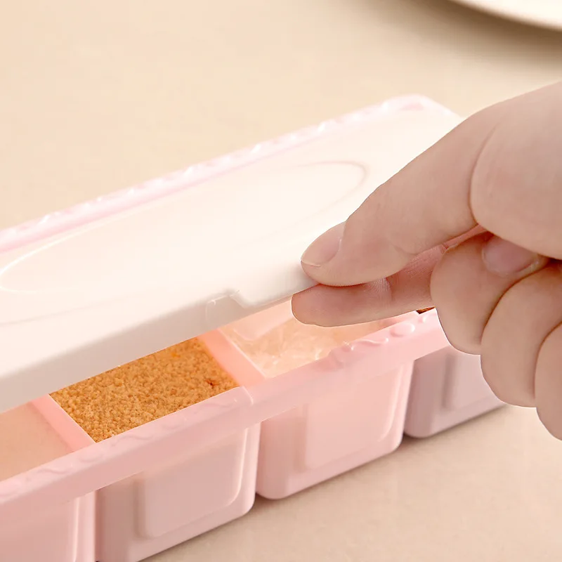 

High Quality Herb Spice Tools Spice Jar Seasoning Box Salt Pepper Cumin Powder Box Bottle Jars Storage Box Kitchen Supplies
