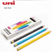 12 шт. японский Uni 7610 Радужный карандаш на водной основе, экологически чистая рулонная бумага, рисунок, граффити, художественная поставка, разные цвета на выбор