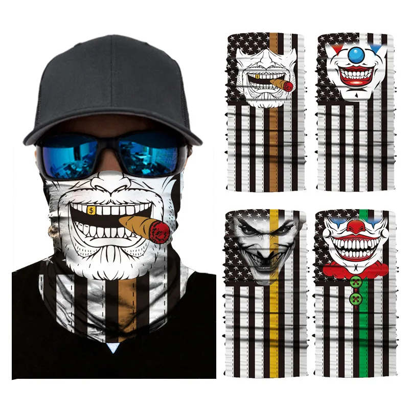 

5pcs Fashion Unisex Mouth Face Clown Tooth pattern Mask Fabric Masks Keep Warm Masker Cute Mask