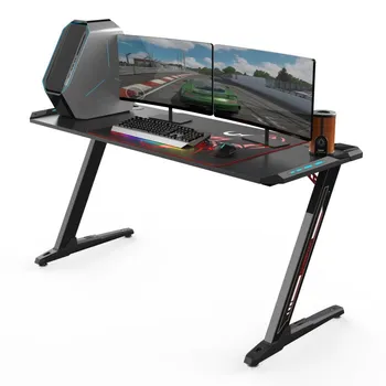

Computer table for gamers) Eureka Z60 with RGB backlight-Black