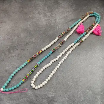 

Stone Bead Neck Necklace Strap Lanyard U Disk Work Card Mobile Cell Phone Chain Straps Keychain phone Hang Rope Jewelry