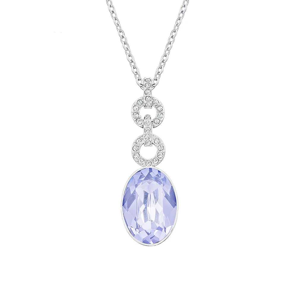Высокое качество, 1:1,, SWA, сделай сам, ювелирное изделие, простой современный стиль, классическое бриллиантовое жемчужное ожерелье - Цвет камня: 5247123