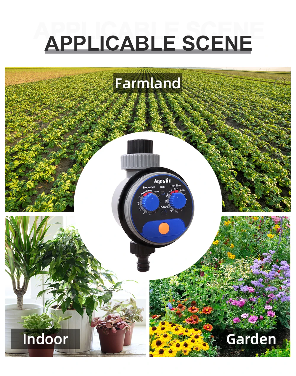 Garden Automatic Irrigation Watering Timer Upgraded Version 21025 Ball Valve for  Watering Irrigation Controller System #21525