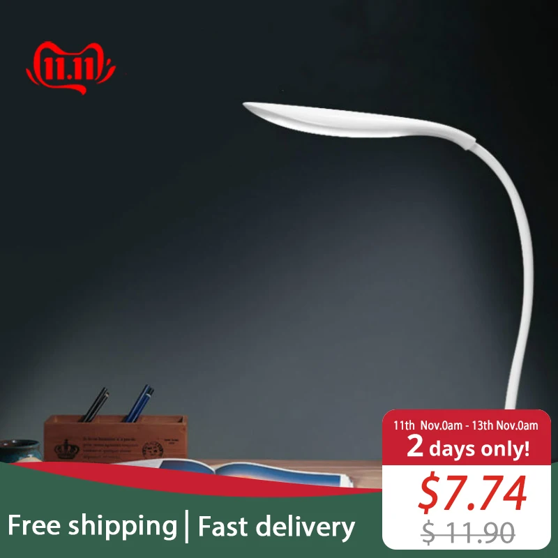 

LED Table Desk Lamp Night Light Study Lamps Stand Lights USB Port and Touch Control For Office Bedroom Kids Families Gift
