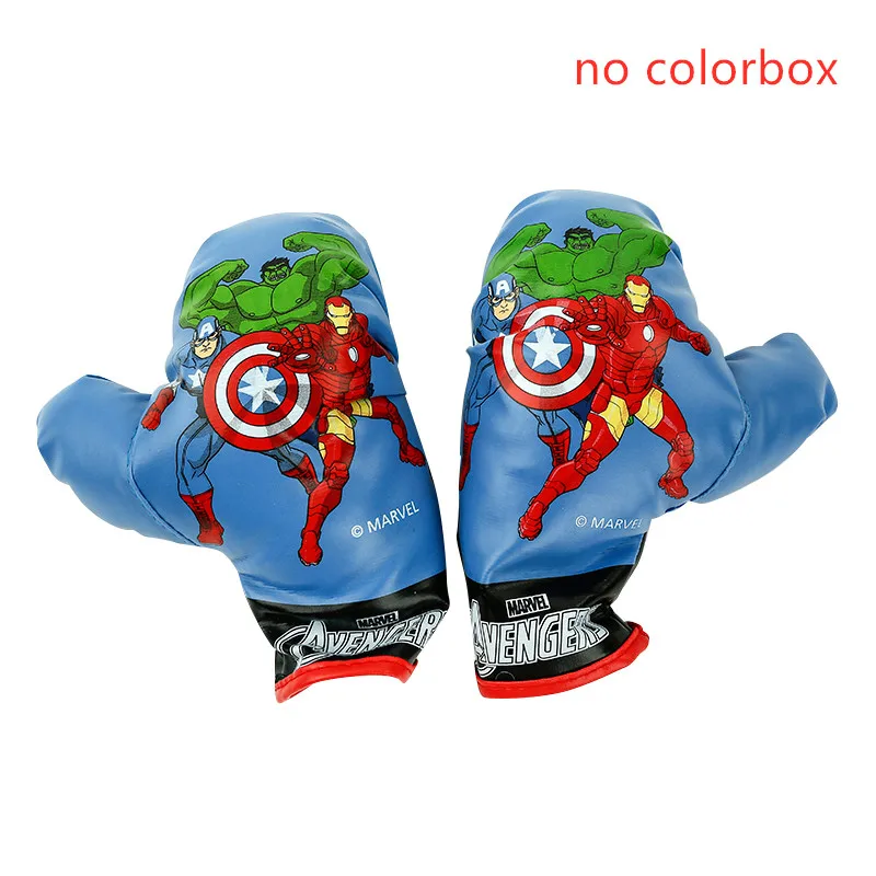 Disney Marvel Мстители плюшевые детские боксерские перчатки набор спортивных игрушек для детей начинающих День рождения Рождественские подарки более 3 лет - Цвет: no colorbox