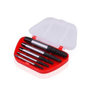 

Car tire 5pc Damaged Screw Extractor double site Steel Broken Speed Out Drill Bit Guide Set Broken Bolt Remover Easy Out Set