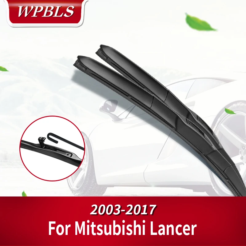 WPBLS Hybrid Wiper Blades for Mitsubishi Lancer Fit Hook Arms Model