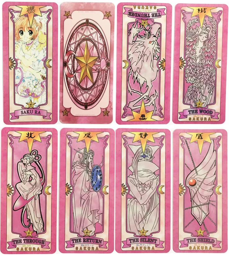 56 шт./компл. аниме Cardcaptor Sakura Clow Card Косплей prop KINOMOTO SAKURA captor карты с Сакурой
