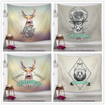 

Home Decor Animal Series Digital Printing Tapestry Wall Blanket Beach Towel Tablecloth Picnic Mat Thin Blanket wall tapestry