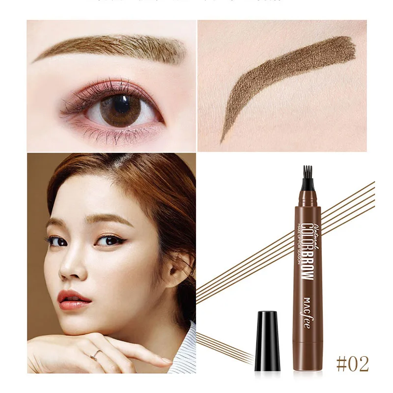 Natural Waterproof Microblading Eyebrow Tattoo Pen Fine Sketch Enhancer Fork Tip Eyebrow Pencil 4 Points Eyebrow Pen TSLM2 Natural Waterproof Microblading Eyebrow Tattoo Pen Fine Sketch Enhancer Fork Tip Eyebrow Pencil 4 Points Eyebrow Pen TSLM2