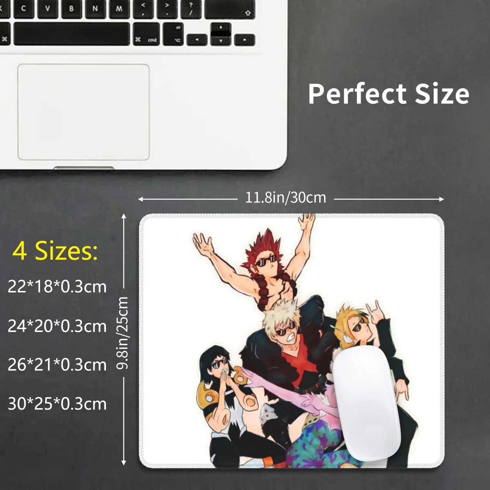 Memesquad Halftone Mouse Pad Stampa Fai Da Te Bakusquad Bakugo Katsuki Bnha Mina Ashido Denki Kaminari Vero