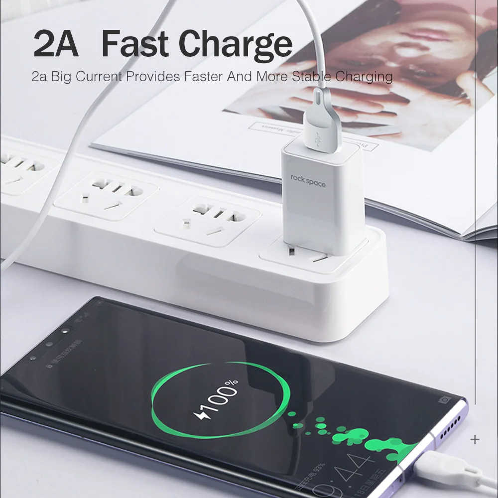 ROCK type C USB кабель для samsung S10 S9 type-C USB кабель для передачи данных USB C Быстрая зарядка для huawei P30 Xiaomi USB-C провод зарядного устройства