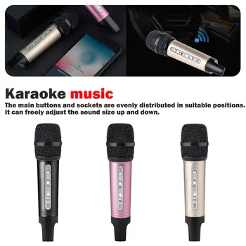 

Wired Microphone for Car Radio Bluetooth Wireless Karaoke Professional Home Studio Handheld Computer Capacitive Car Microphone
