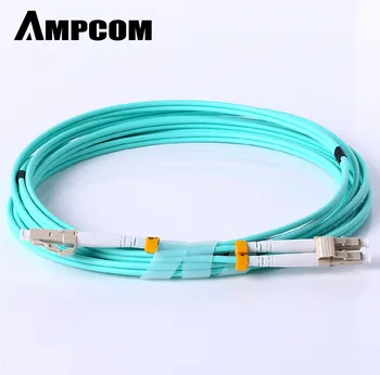 

Fiber Patch Cable, AMPCOM 10G Gigabit Fiber Optic Cables with LC to LC Multimode OM3 Duplex 50/125 LSZH