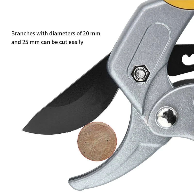 Garden-Pruning-Shear-High-Carbon-Steel-Pruning-Shears-Cutter-Gardening-Plant-Scissor-Branch-Pruner-Trimmer-Tools.jpg Kerti Metszés Nyíró Magas Szén Acél Ollóvágó Kertész Növényi Növény Olló Ág Metsző Trimmer Eszközök Új Csepphajó - Image 5