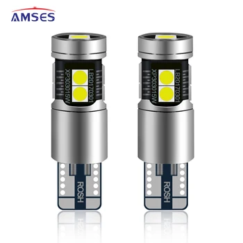 

Amses 2Pcs W5W T10 LED Canbus Bulbs Super Bright T10 W5W LED Interior Dome Reading Lights Parking License Plate Lamp White Blue