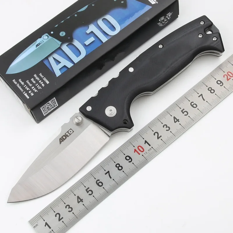 C-steel AD10 Outdoor Camping Survival Folding Knife S35VN Blade G10 Handle 59HRC Sharp EDC Tactical Hunting Utility | Инструменты