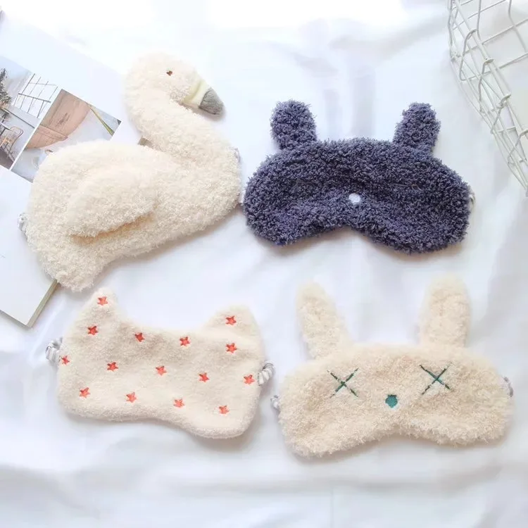 

Japanese-style Soft Cute Cartoon Bear Flamingo Plush Shading Sleep Eye Patch