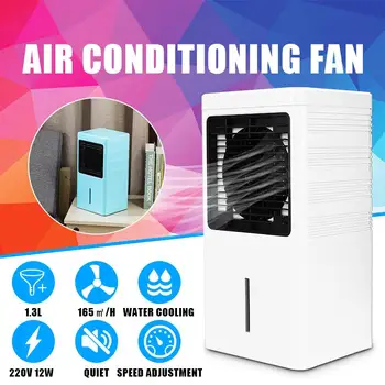 

12W Portable Air Conditioner Fan 1.3L Water Tank Conditioning Humidifier Purifier Desktop Air Cooler Personal Space Cooling