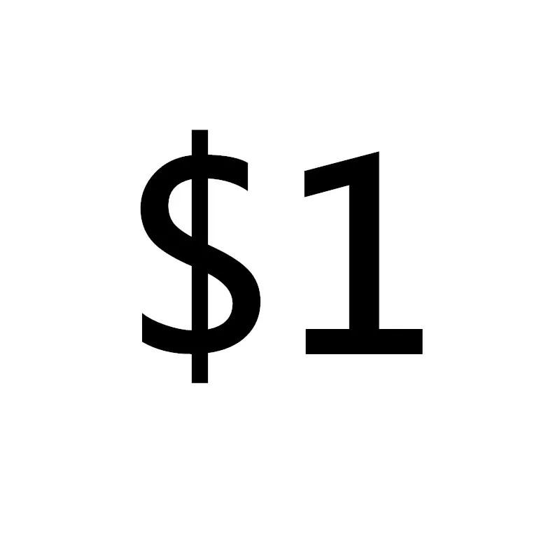 1 USD to make up the difference |