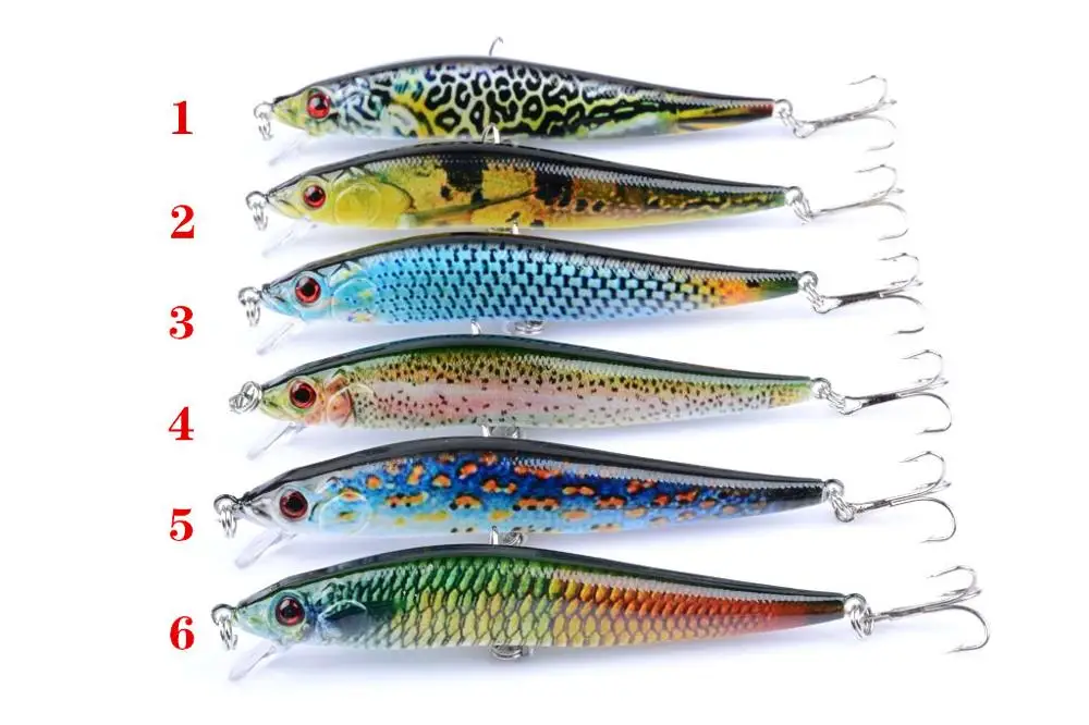1 шт. рыболовная приманка Bionic 3D Eyes Minnow жесткие Искусственные воблеры наживка для