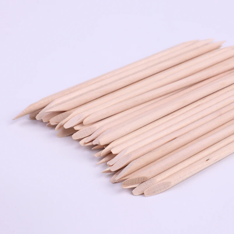 Wood Stick Cuticle Pusher for Manicure and Pedicure