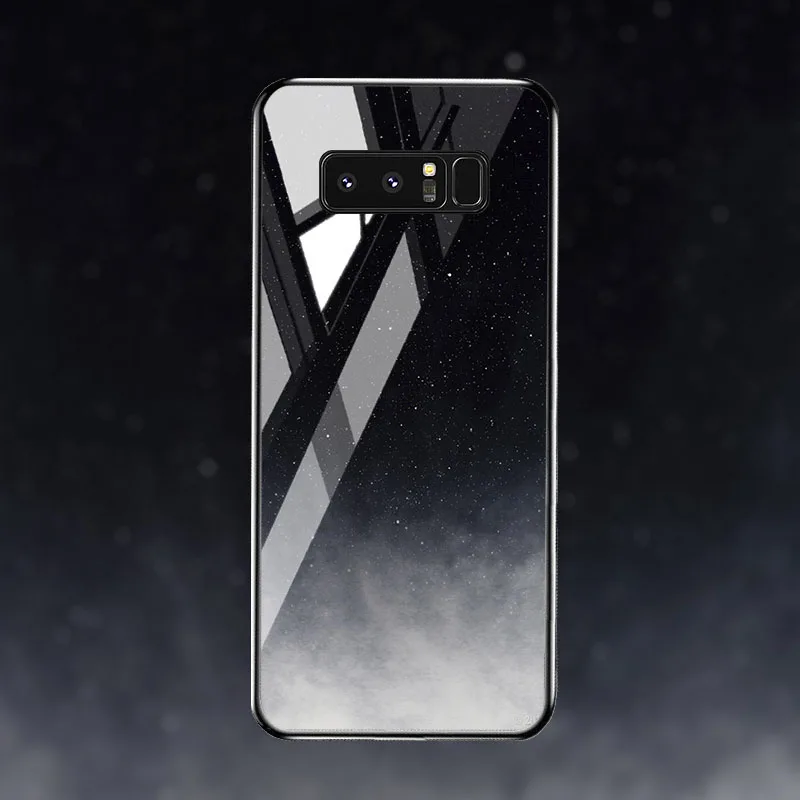 Чехол из закаленного стекла для samsung Galaxy Note 8 10 чехол s Star Space samsung S10 S8 S9 Plus S10e Lite J2 Core Prime Чехлы бампер - Цвет: M064