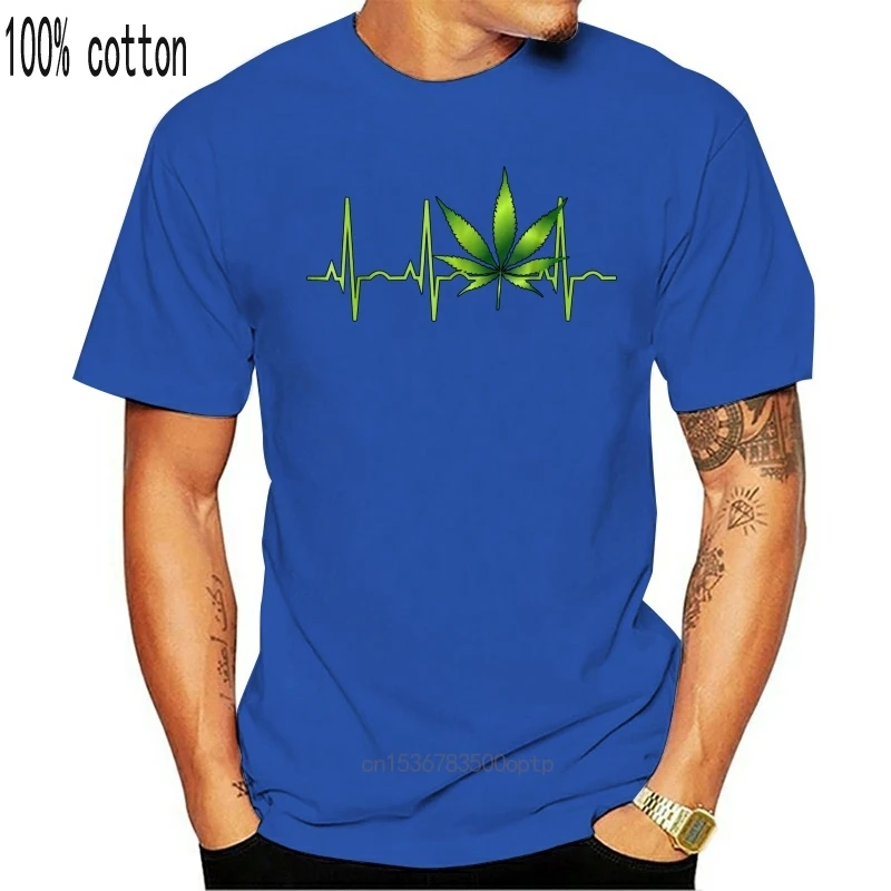 2019 Fashion Men T shirt Weed Shirts For Women Leaf Heartbeat Gift | Женская одежда