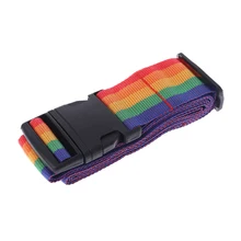 Прямая поставка путешествия пряжка замок галстук вниз ремень для багажа нейлон регулируемые багажные ремни