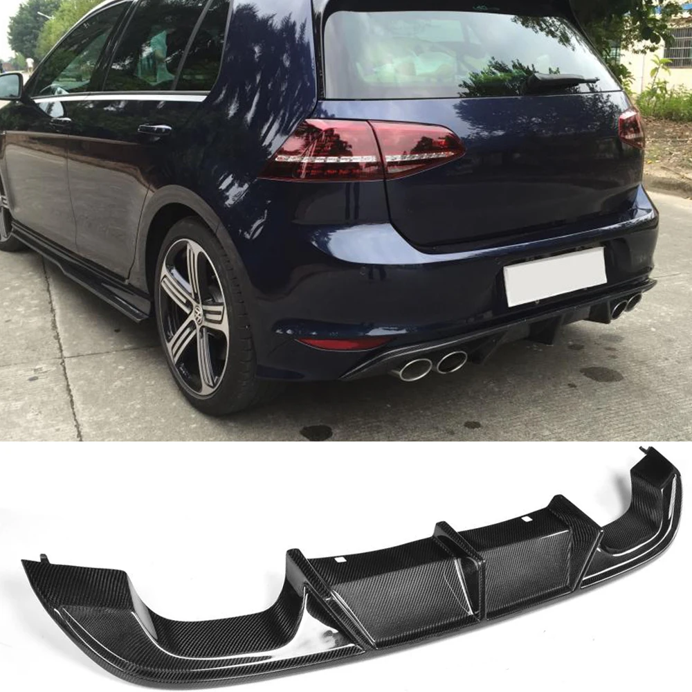 Диффузор для заднего бампера из углеродного волокна спойлер Volkswagen VW Golf 7 MK7 R Line