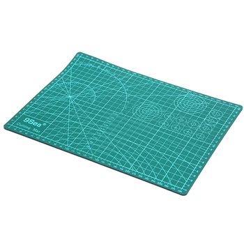 

A4 Cutting Mat Grid Lines Self Healing Cutting Mat High Quality Craft Card Fabric Leather Paper Board Blue Green