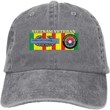 Мужская и Женская Бейсболка ветерана Вьетнама, джинсовая кепка для папы, Кепка водителя грузовика