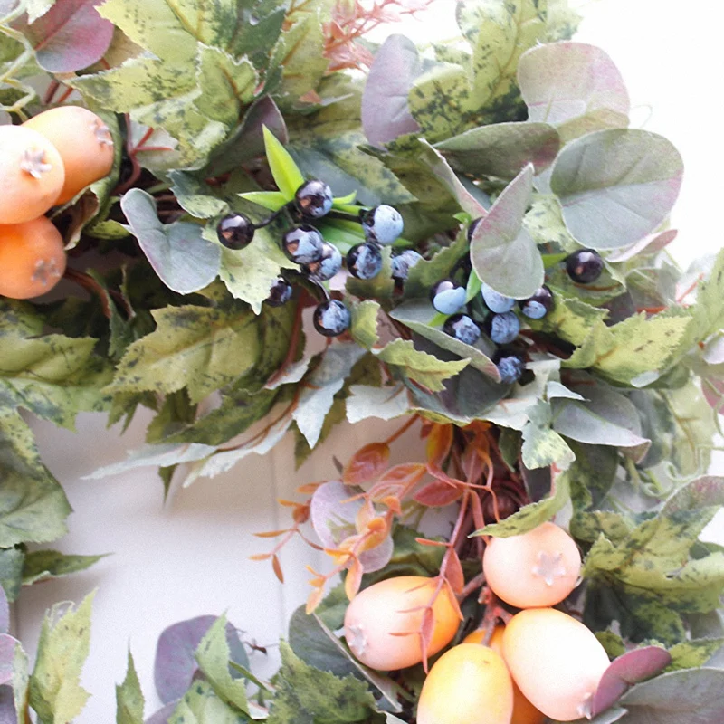 Fall Door Decoration Artificial Rattan Vine Wreath Fall Wedding Autumn Front Door Wreaths Front Door Wreath Farmhouse Decors