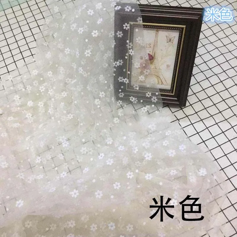 8 Красивый цветок сетчатая ткань DIY художественное оформление ручной работы аксессуар Многофункциональное платье скатерть шторы ткань для шитья - Цвет: 8