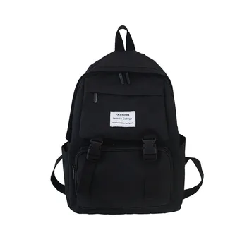 

2019 Backpack Women Backpack Fashion Women Shoulder Bag solid color School Bag For Teenage Girl Children Backpacks Travel Bags