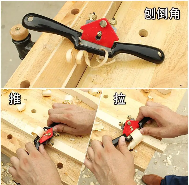 35mm Woodworking Blade Cutting Trimming Manual Planer Plane Deburring Hand Tool 