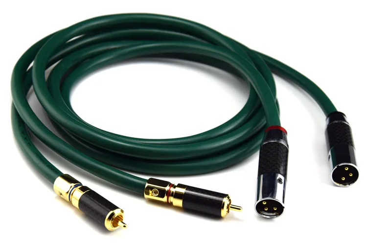 Fa 220 чистый OCC XLR разъем к RCA кабель высокого класса 2rca HiFi 2xlr из углеродного волокна