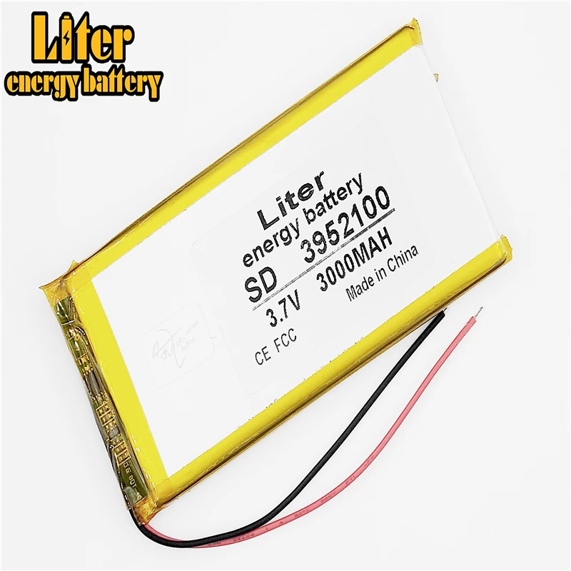 Литий полимерный аккумулятор планшета 3952100 3 7 V 3000MAH 4050100 mp3 mp4 сотовый телефон
