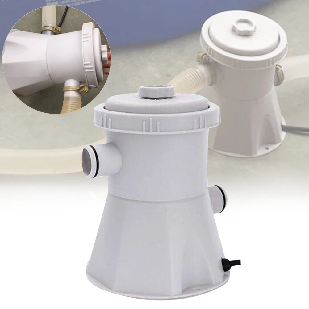 

220V Electric Circulation Swimming Pool Tool Clear Above Ground Filter Pump Water Clean Household Practical Siphon Principle